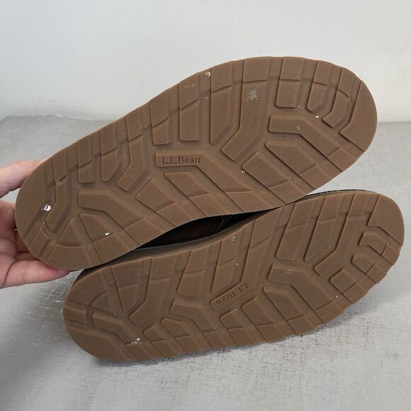 L.L. Bean Womens Stonington Chukka Boots Brown Suede Leather Casual Shoes 8 M - Picture 6 of 12
